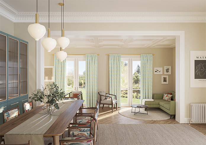 Leaf Vine, Jade - Made to Measure Curtains - Image 13